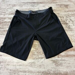 Travis Mathew Black Flat Front Shorts